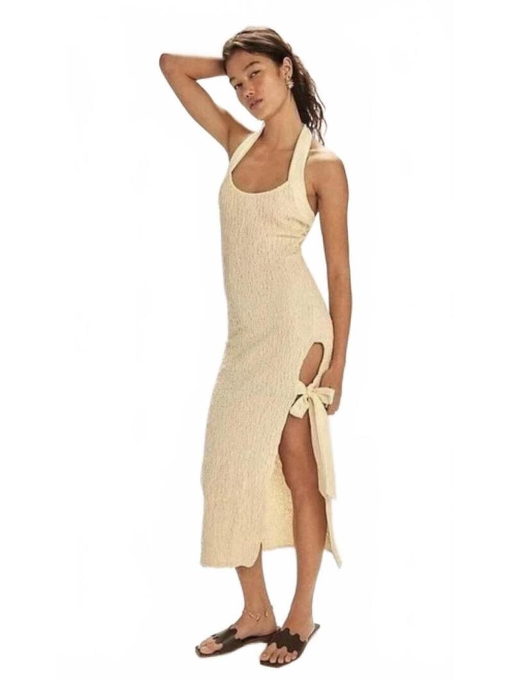 Free People Sea Foam Midi Dress. Size L #1313